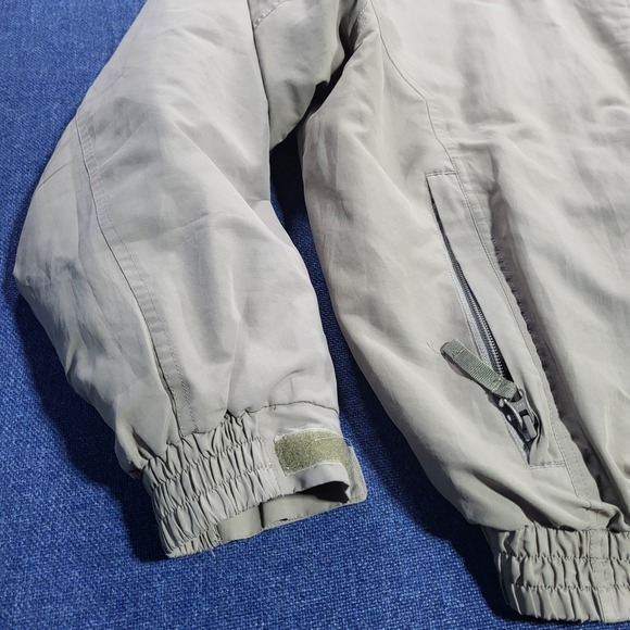 Cabelas Outdoor Gear Fleece Lined Jacket Mens Large Tan Zip Up Warm Lined - Picture 3 of 11